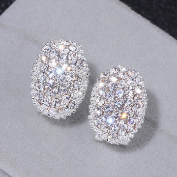 Classic Design Romantic Elegant Fashion AAA+ Cubic Zirconia Stone Stud Earrings - The Jewellery Supermarket